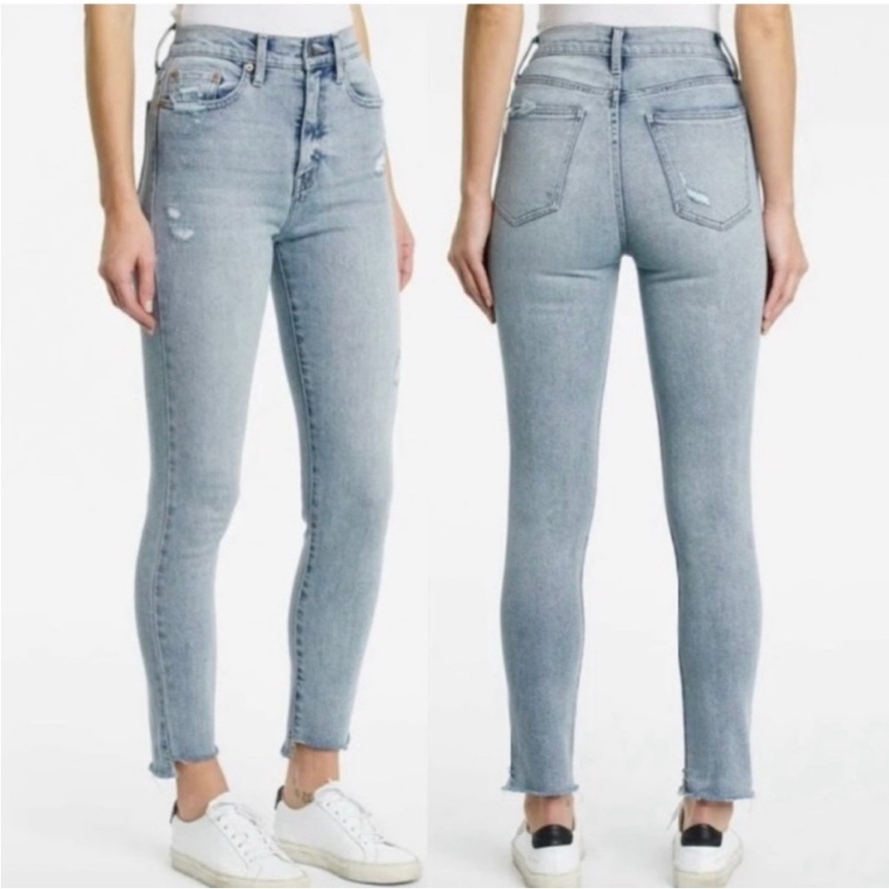 Pistola Cara High Rise Raw Hem Skinny Jeans